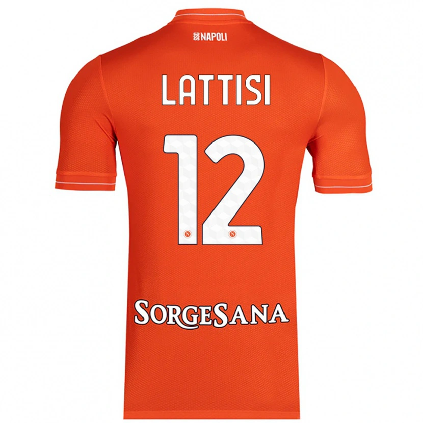 Danxen Homem Francesco Lattisi #12 Laranja Vermelho Branco Camisola Guarda-Redes 2025/26 Camisa Brasil