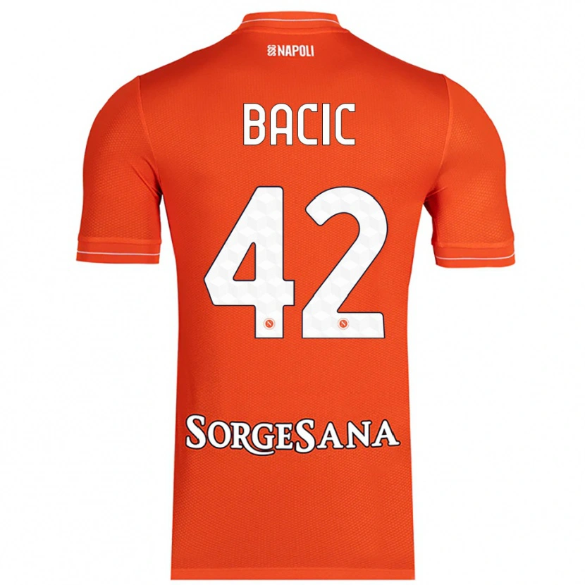 Danxen Homem Doris Bačić #42 Laranja Vermelho Branco Camisola Guarda-Redes 2025/26 Camisa Brasil