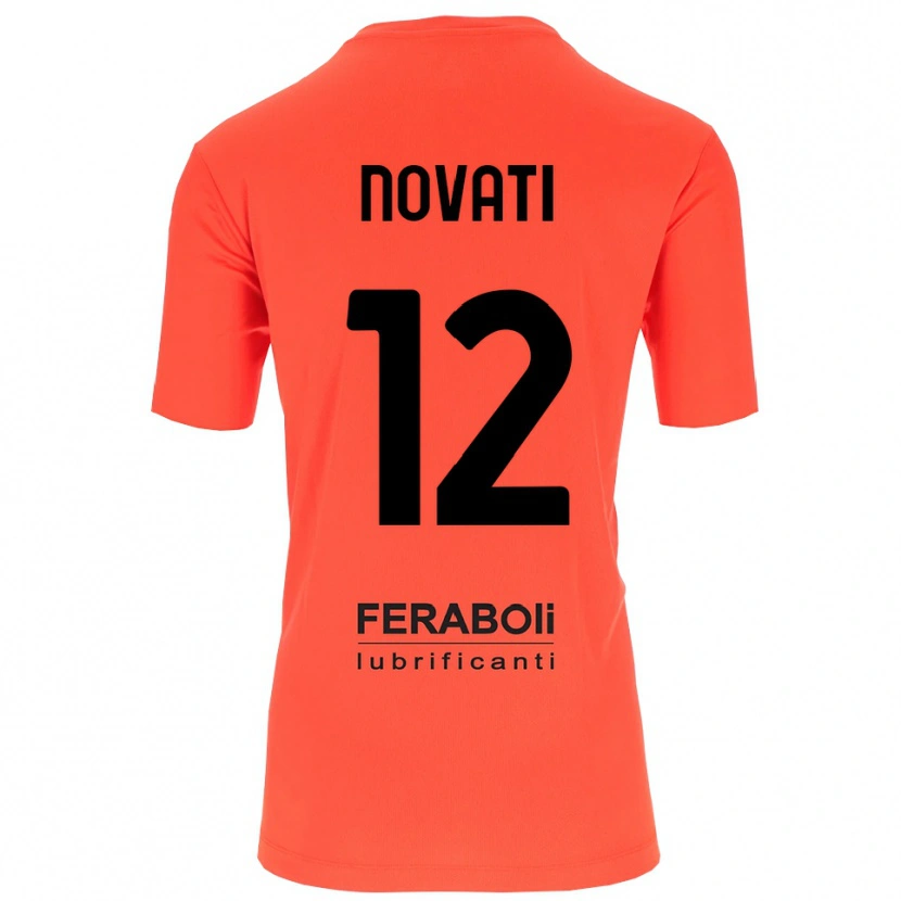 Danxen Homem Lorenzo Novati #12 Preto Laranja Vermelho Camisola Guarda-Redes 2025/26 Camisa Brasil