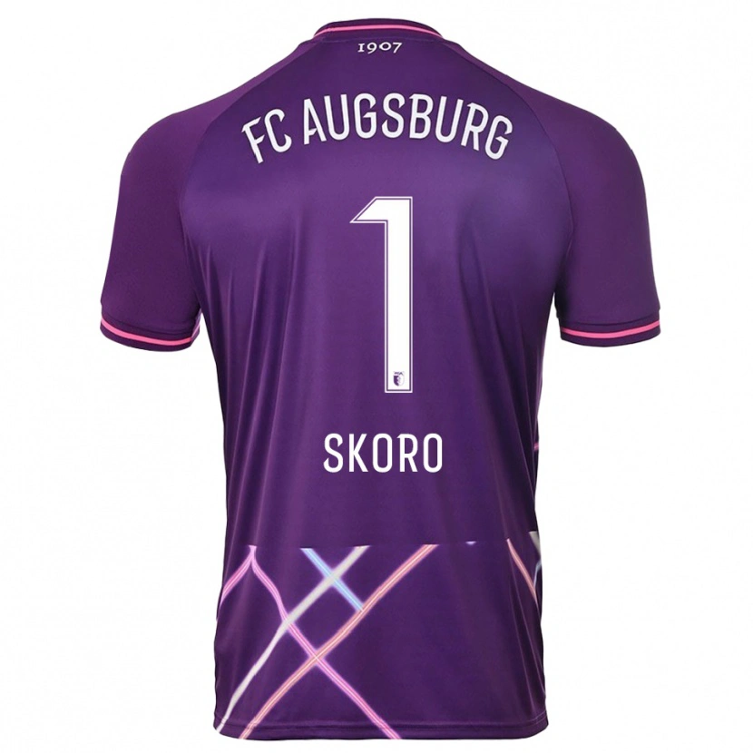 Danxen Homem Luka Skoro #1 Roxo Rosa Camisola Guarda-Redes 2025/26 Camisa Brasil