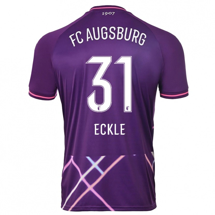 Danxen Homem Philipp Eckle #31 Roxo Rosa Camisola Guarda-Redes 2025/26 Camisa Brasil