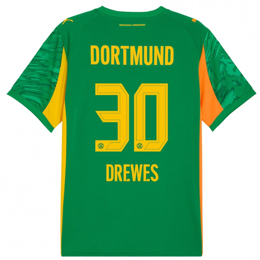 Danxen Homem Patrick Drewes #30 Verde Laranja Camisola Guarda-Redes 2025/26 Camisa Brasil