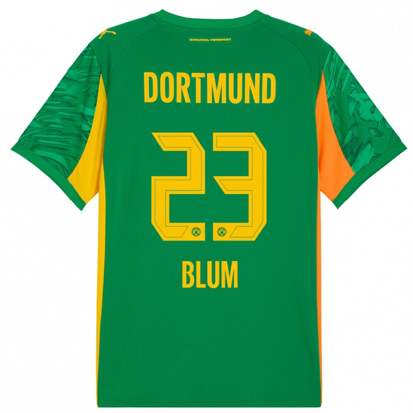 Danxen Homem Caroline Blum #23 Verde Laranja Camisola Guarda-Redes 2025/26 Camisa Brasil