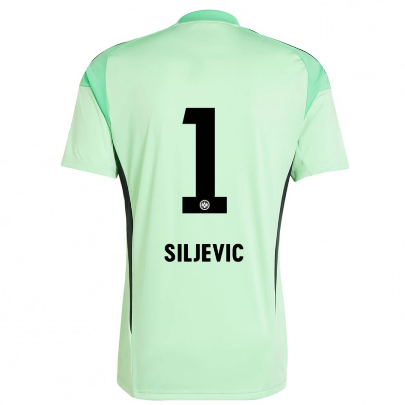 Danxen Homem Amil Siljevic #1 Preto Verde Claro Camisola Guarda-Redes 2025/26 Camisa Brasil