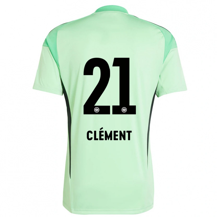 Danxen Homem Noah Clément #21 Preto Verde Claro Camisola Guarda-Redes 2025/26 Camisa Brasil