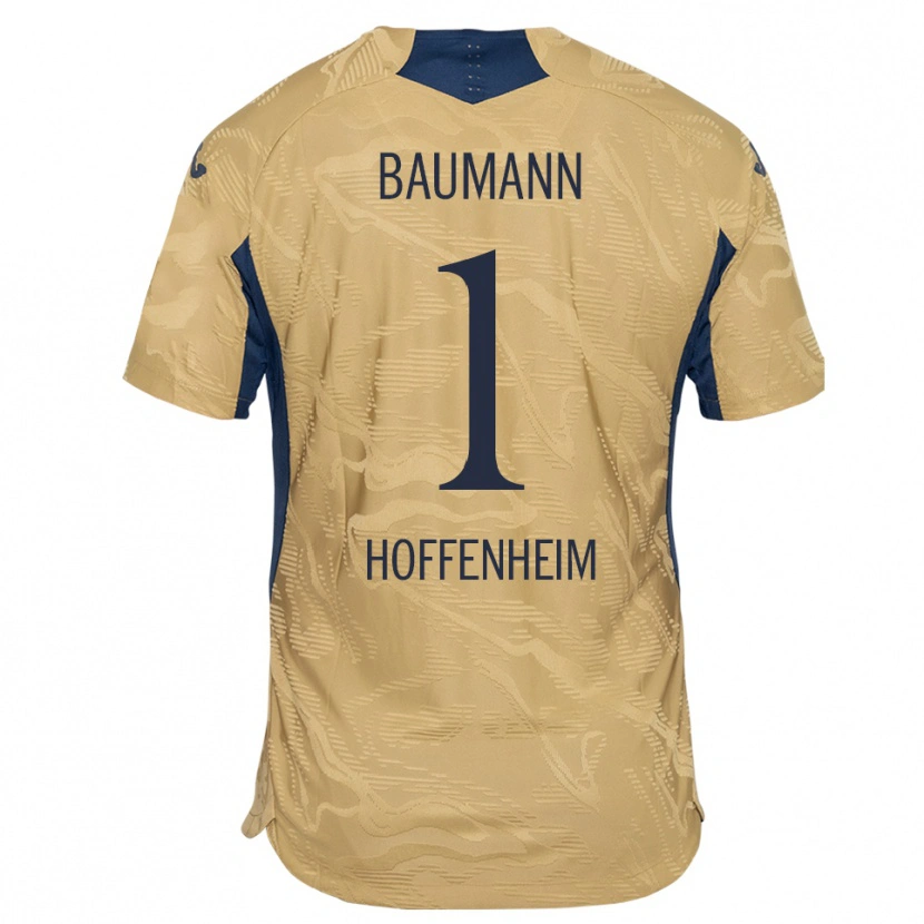 Danxen Homem Oliver Baumann #1 Preto Tan Camisola Guarda-Redes 2025/26 Camisa Brasil