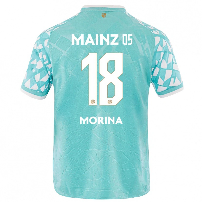 Danxen Homem Genti Morina #18 Branco Turquesa Camisola Guarda-Redes 2025/26 Camisa Brasil
