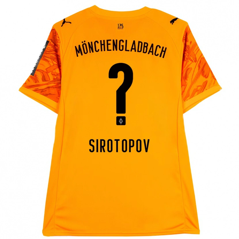 Danxen Homem Artem Sirotopov #0 Preto Amarelo Laranja Camisola Guarda-Redes 2025/26 Camisa Brasil