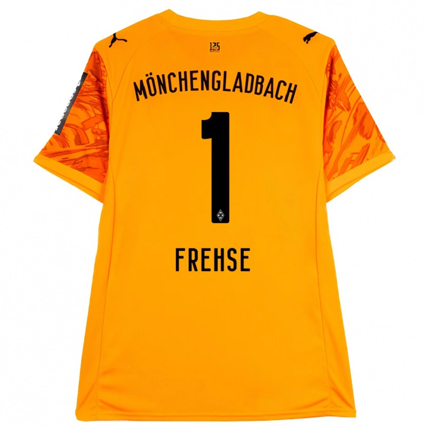 Danxen Homem Jil Frehse #1 Preto Amarelo Laranja Camisola Guarda-Redes 2025/26 Camisa Brasil