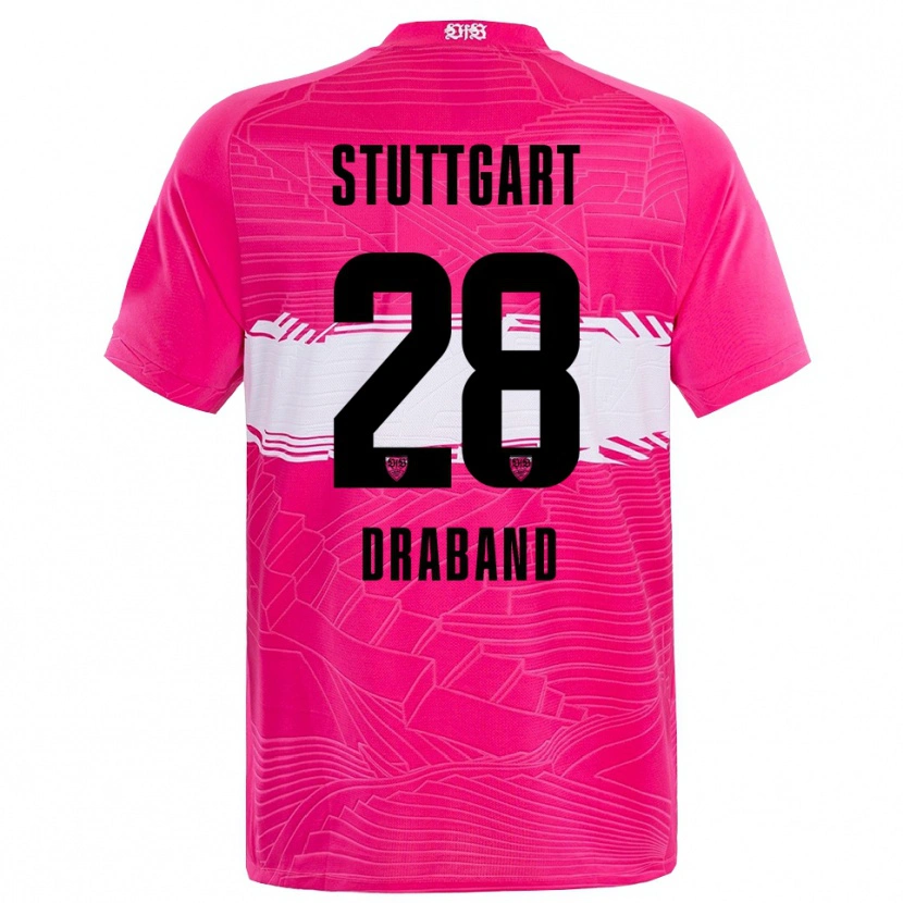 Danxen Homem Dominik Draband #28 Preto Rosa Intenso Camisola Guarda-Redes 2025/26 Camisa Brasil