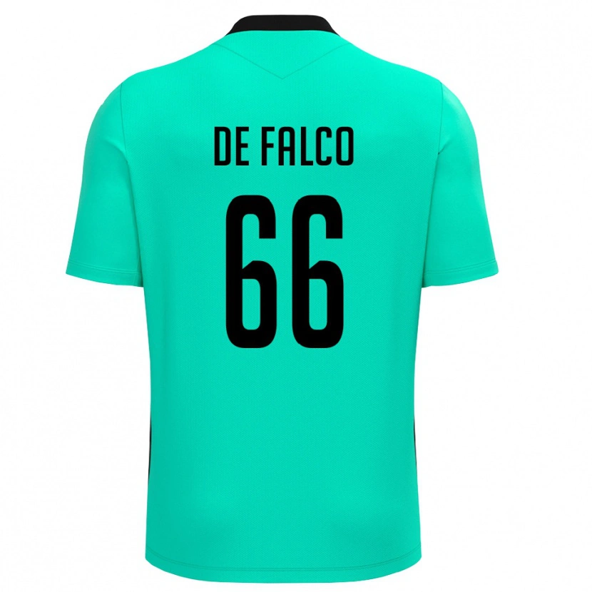 Danxen Homem Cristian De Falco #66 Turquesa Preto Camisola Guarda-Redes 2025/26 Camisa Brasil