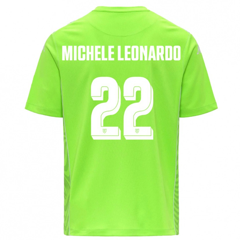 Danxen Homem Matteo Michele Leonardo #22 Verde Grama Branco Camisola Guarda-Redes 2025/26 Camisa Brasil
