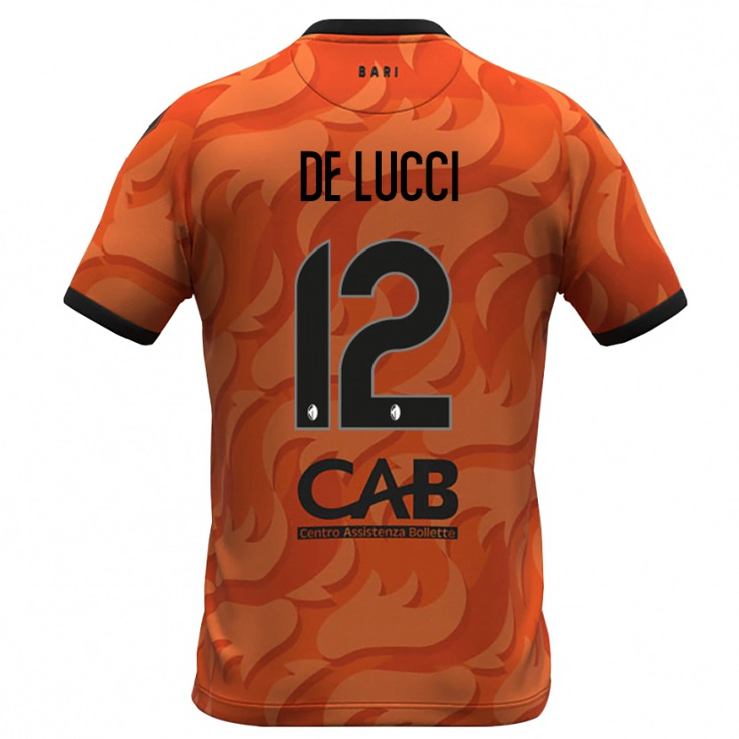 Danxen Homem Paolo De Lucci #12 Laranja Escuro Preto Camisola Guarda-Redes 2025/26 Camisa Brasil