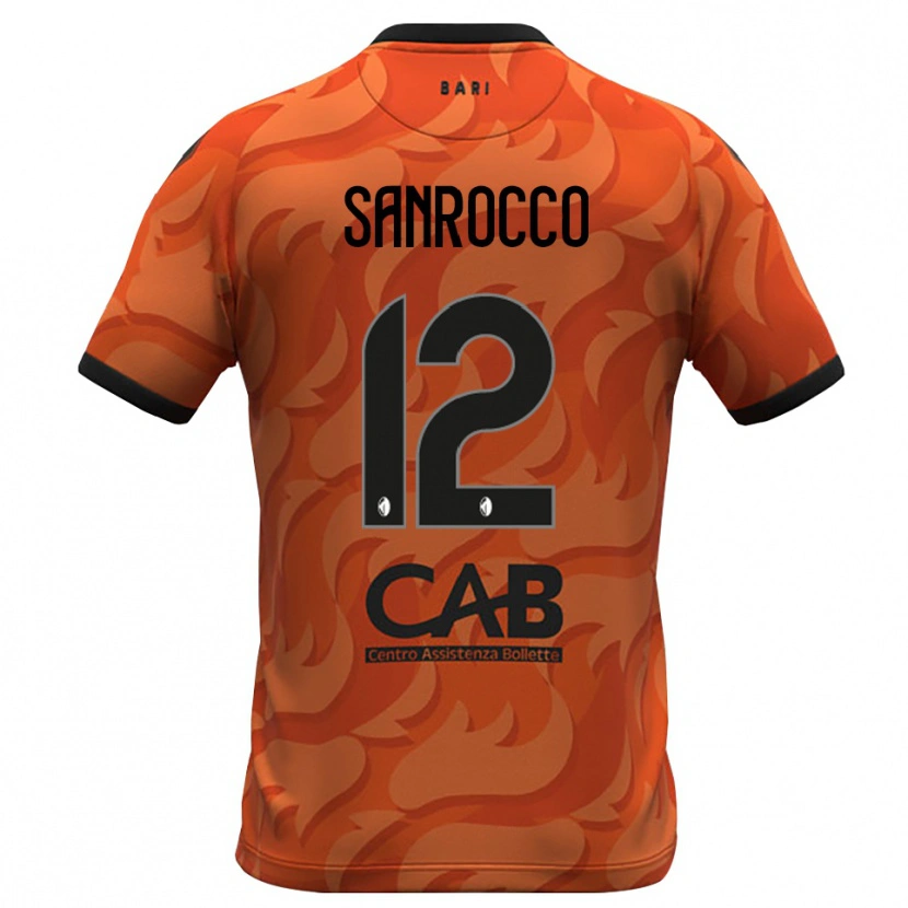 Danxen Homem Michele Sanrocco #12 Laranja Escuro Preto Camisola Guarda-Redes 2025/26 Camisa Brasil