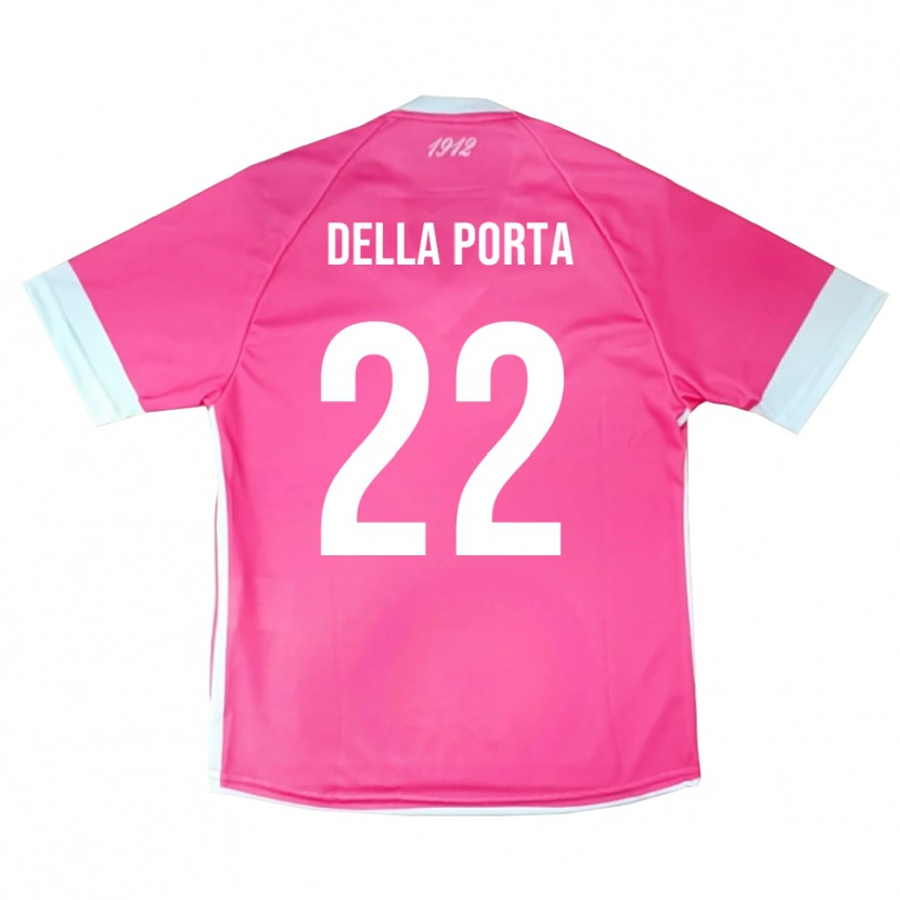 Danxen Homem Simone Della Porta #22 Rosa Quente Branco Camisola Guarda-Redes 2025/26 Camisa Brasil