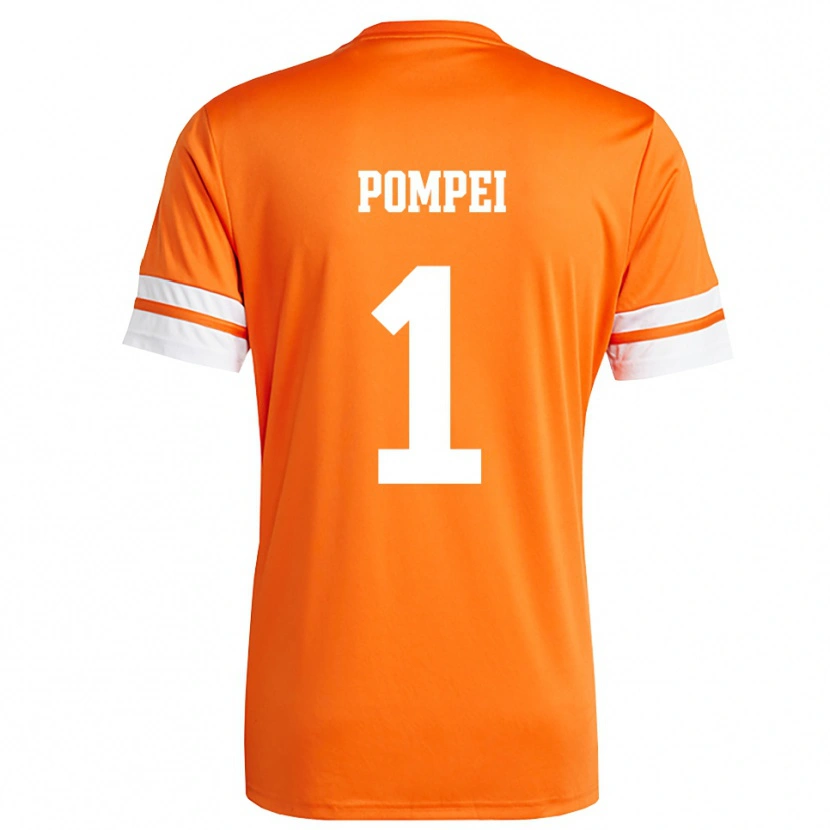 Danxen Homem Thomas Pompei #1 Laranja Branco Camisola Guarda-Redes 2025/26 Camisa Brasil