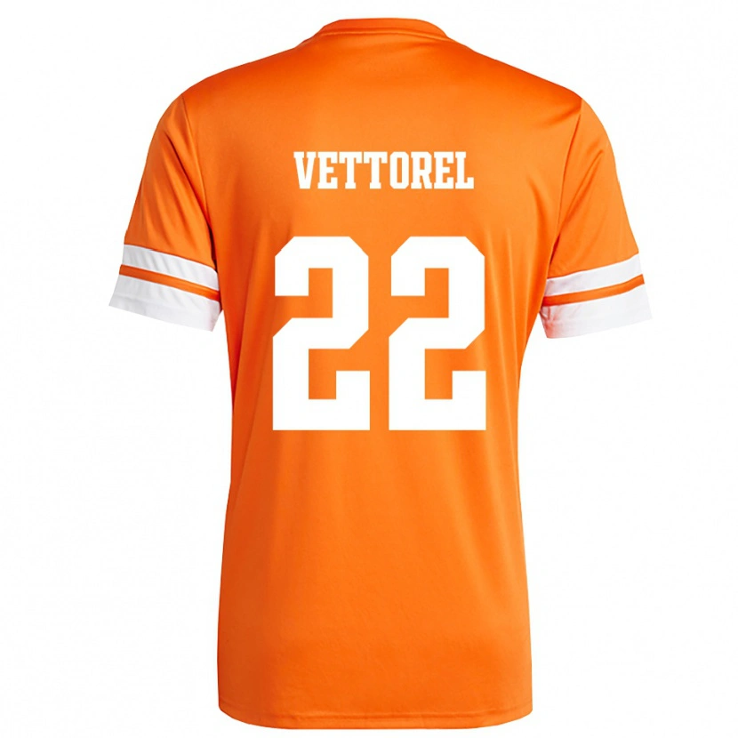 Danxen Homem Thomas Vettorel #22 Laranja Branco Camisola Guarda-Redes 2025/26 Camisa Brasil