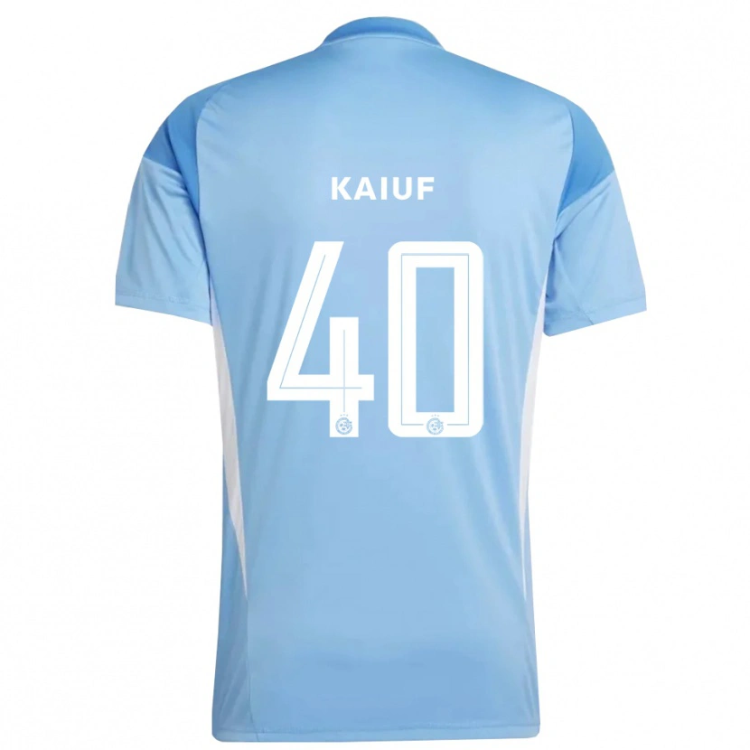 Danxen Homem Sharif Kaiuf #40 Azul Claro Branco Camisola Guarda-Redes 2025/26 Camisa Brasil