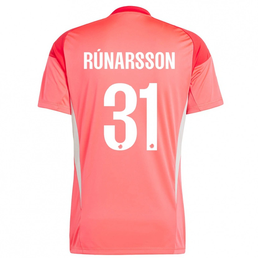 Danxen Homem Rúnar Alex Rúnarsson #31 Vermelho Branco Camisola Guarda-Redes 2025/26 Camisa Brasil
