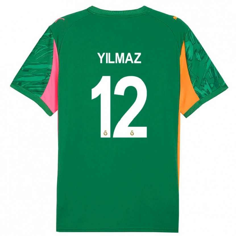 Danxen Homem Arda Yılmaz #12 Rosa Laranja Verde Camisola Guarda-Redes 2025/26 Camisa Brasil