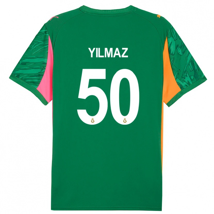 Danxen Homem Jankat Yılmaz #50 Rosa Laranja Verde Camisola Guarda-Redes 2025/26 Camisa Brasil