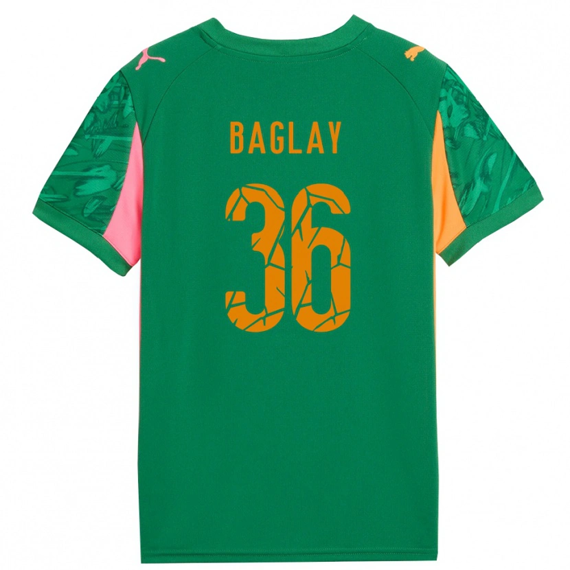 Danxen Homem Rostyslav Baglay #36 Rosa Laranja Verde Camisola Guarda-Redes 2025/26 Camisa Brasil
