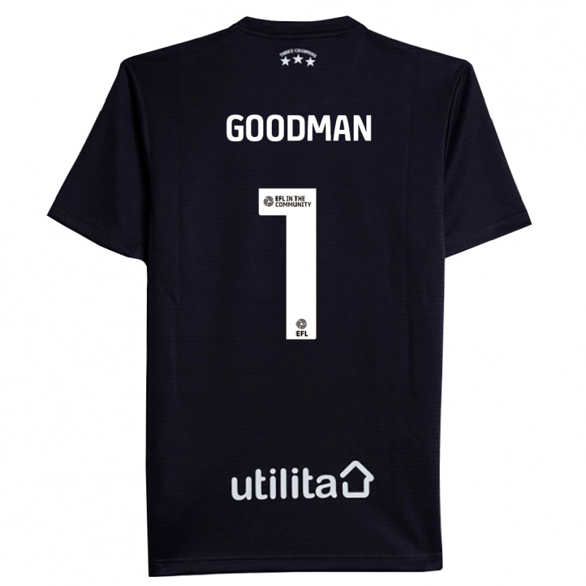 Danxen Homem Owen Goodman #1 Preto Branco Camisola Guarda-Redes 2025/26 Camisa Brasil