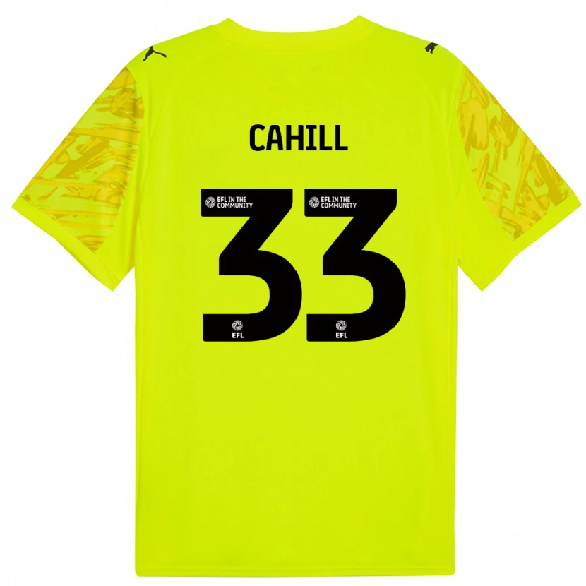 Danxen Homem Killian Cahill #33 Verde Fluorescente Camisola Guarda-Redes 2025/26 Camisa Brasil