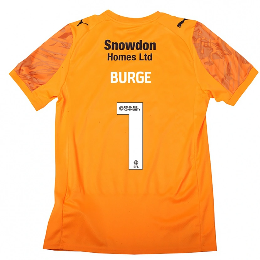 Danxen Homem Lee Burge #1 Preto Laranja Camisola Guarda-Redes 2025/26 Camisa Brasil