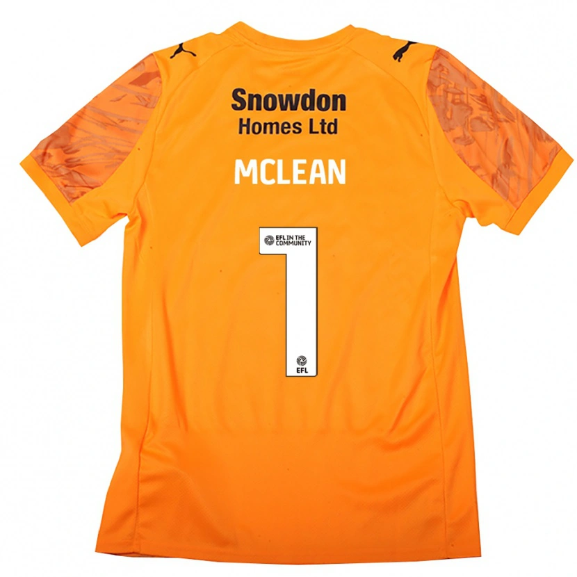 Danxen Homem Katie Mclean #1 Preto Laranja Camisola Guarda-Redes 2025/26 Camisa Brasil