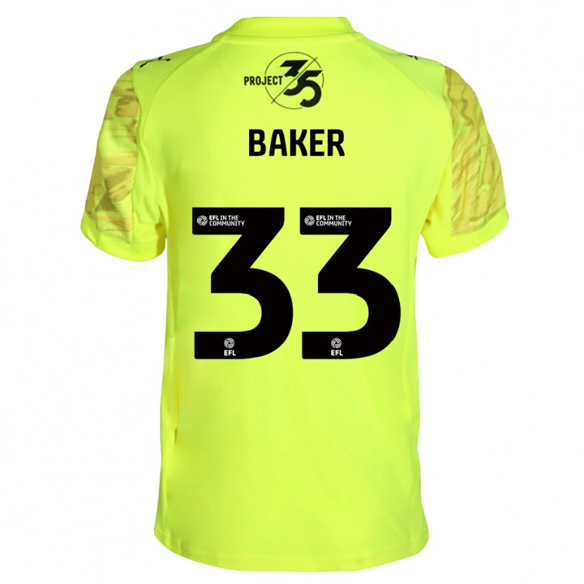 Danxen Homem Zak Baker #33 Preto Verde Fluorescente Camisola Guarda-Redes 2025/26 Camisa Brasil