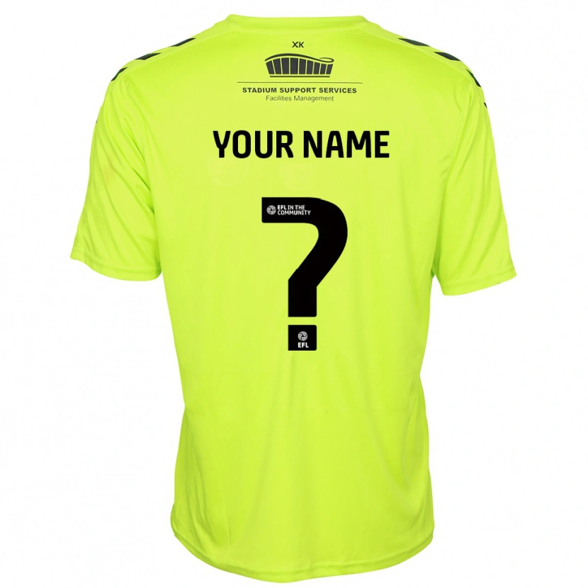 Danxen Homem Wycombe Wanderers Verde Fluorescente Camisola Guarda-Redes 2025/26 Camisa Brasil
