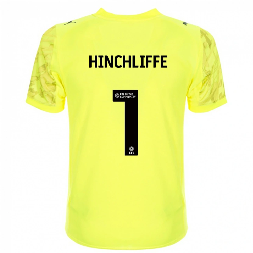 Danxen Homem Ben Hinchliffe #1 Preto Amarelo Camisola Guarda-Redes 2025/26 Camisa Brasil