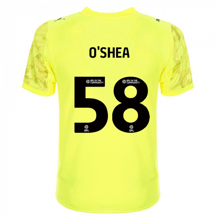 Danxen Homem Cian O'Shea #58 Preto Amarelo Camisola Guarda-Redes 2025/26 Camisa Brasil