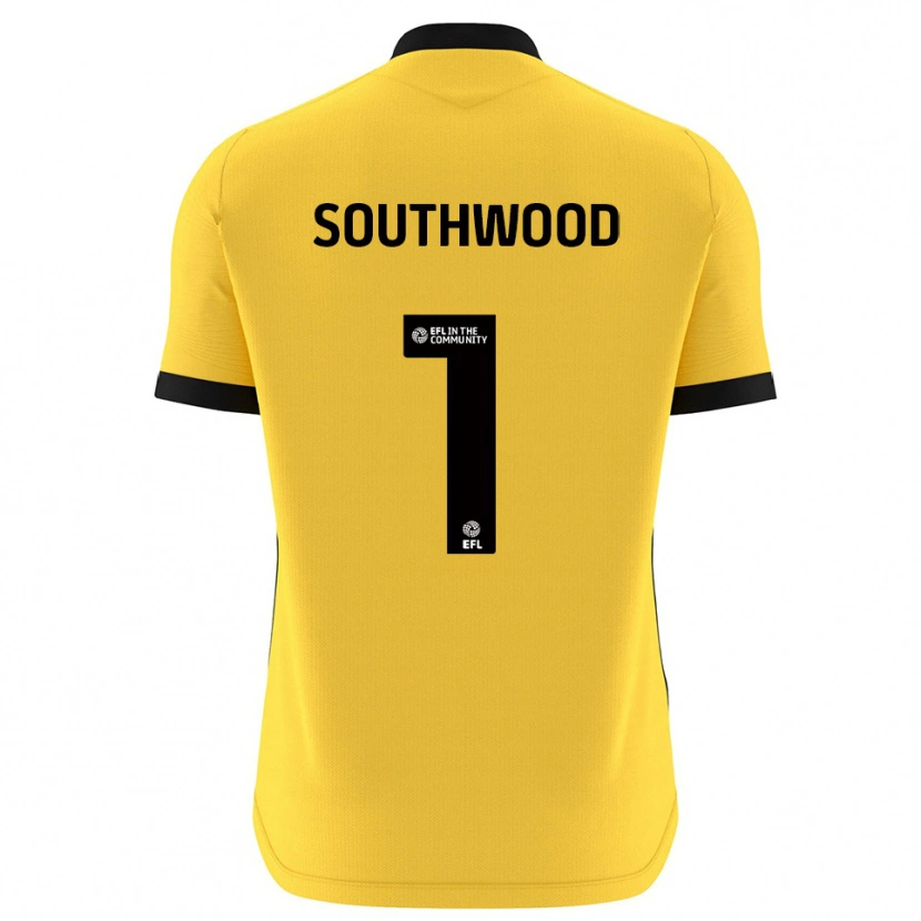 Danxen Homem Luke Southwood #1 Preto Amarelo Camisola Guarda-Redes 2025/26 Camisa Brasil