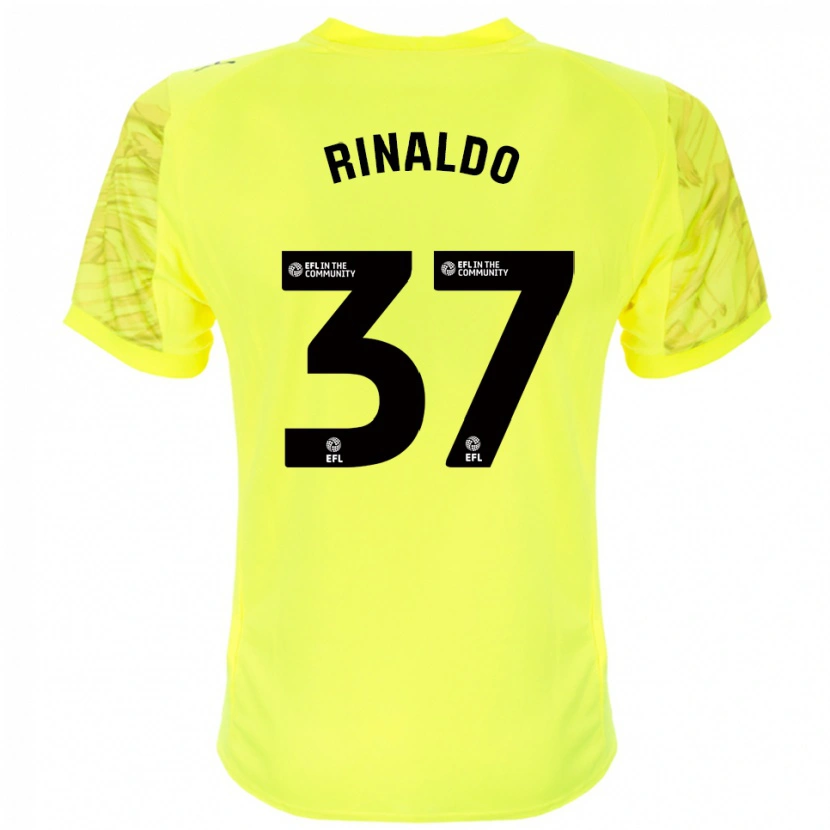 Danxen Homem Ashton Rinaldo #37 Preto Amarelo Camisola Guarda-Redes 2025/26 Camisa Brasil