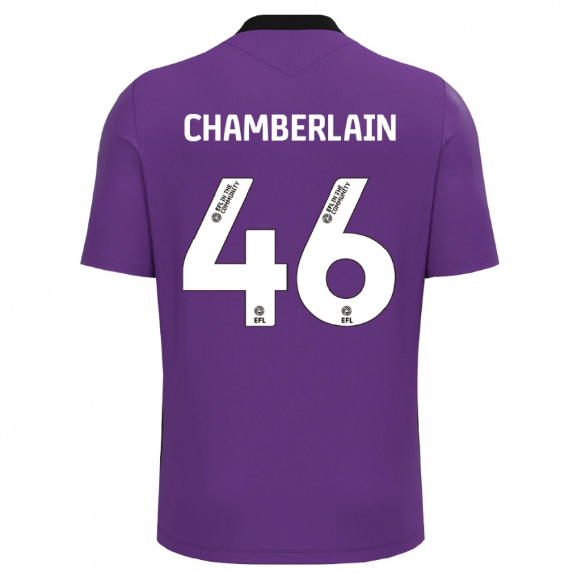 Danxen Homem Harrison Chamberlain #46 Branco Roxo Camisola Guarda-Redes 2025/26 Camisa Brasil
