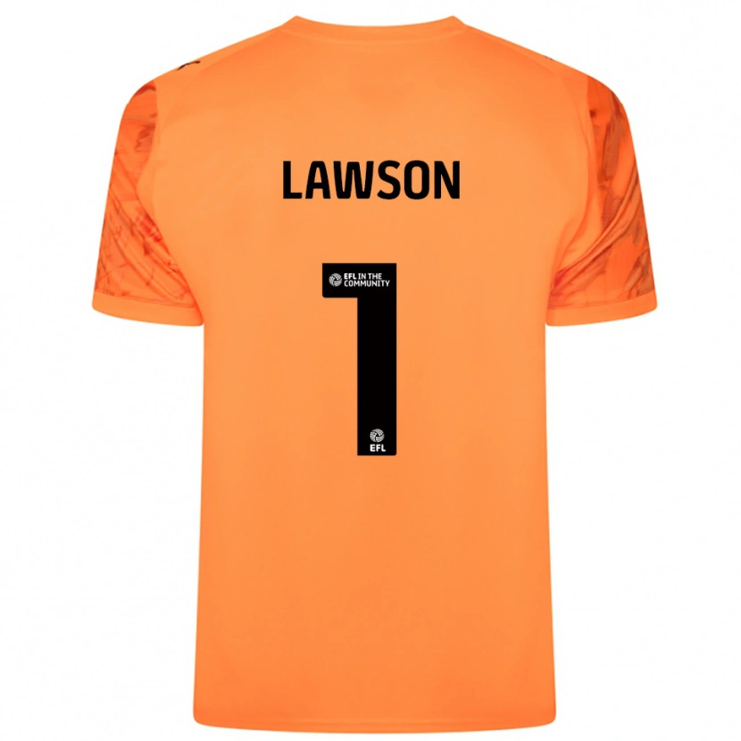 Danxen Homem Harvey Lawson #1 Preto Laranja Camisola Guarda-Redes 2025/26 Camisa Brasil