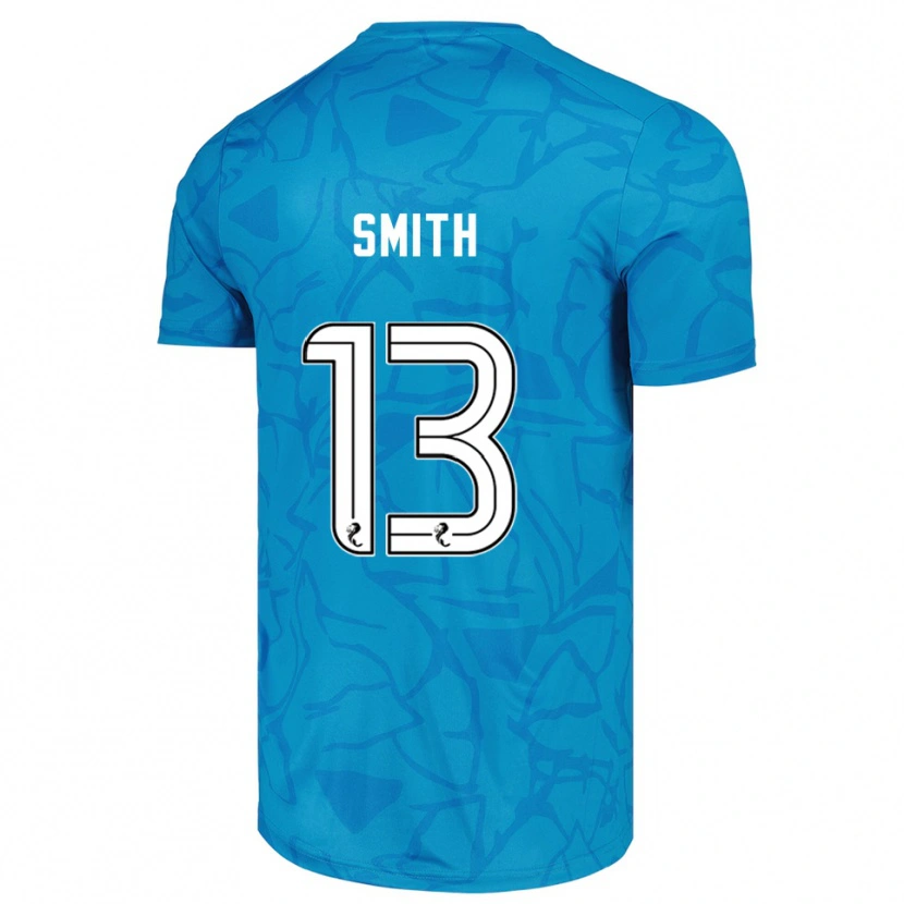 Danxen Homem Jordan Smith #13 Branco Azul Camisola Guarda-Redes 2025/26 Camisa Brasil