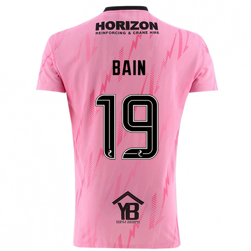 Danxen Homem Scott Bain #19 Preto Rosa Camisola Guarda-Redes 2025/26 Camisa Brasil