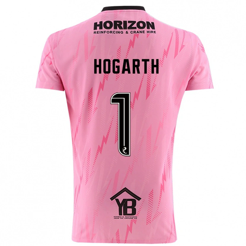 Danxen Homem Nicky Hogarth #1 Preto Rosa Camisola Guarda-Redes 2025/26 Camisa Brasil