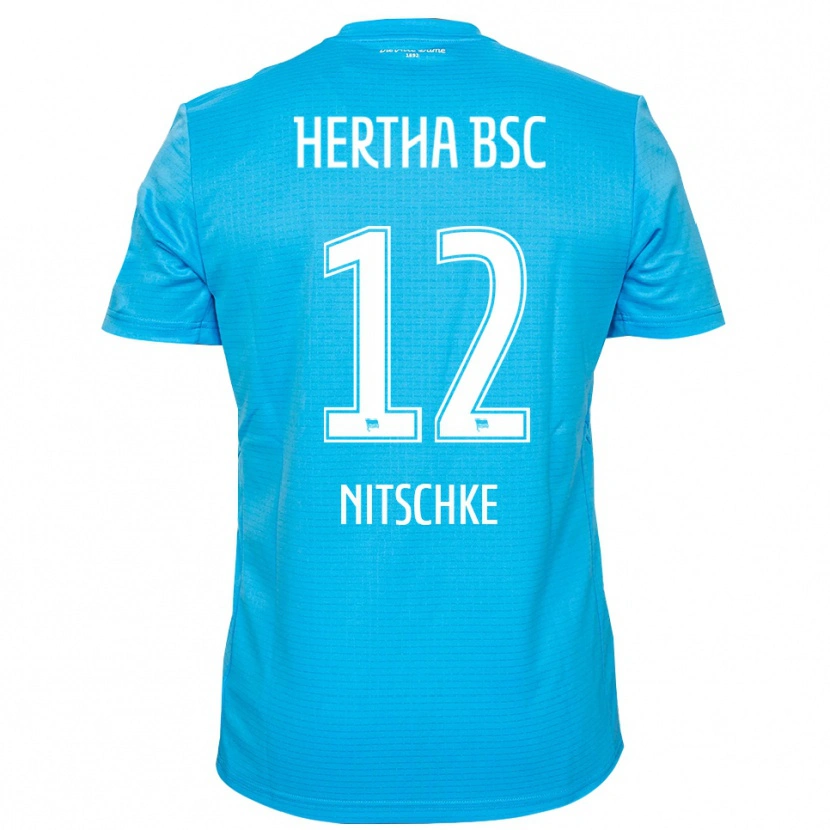 Danxen Homem Til Nitschke #12 Azul Claro Branco Camisola Guarda-Redes 2025/26 Camisa Brasil