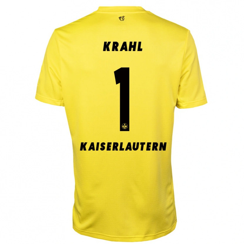 Danxen Homem Julian Krahl #1 Amarelo Preto Camisola Guarda-Redes 2025/26 Camisa Brasil