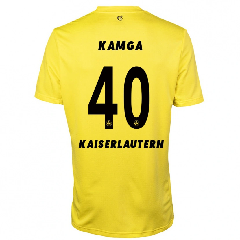 Danxen Homem Enis Kamga #40 Amarelo Preto Camisola Guarda-Redes 2025/26 Camisa Brasil