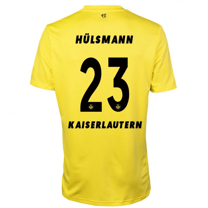 Danxen Homem Randy Hülsmann #23 Amarelo Preto Camisola Guarda-Redes 2025/26 Camisa Brasil