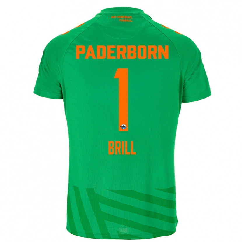 Danxen Homem Moritz Brill #1 Verde Laranja Camisola Guarda-Redes 2025/26 Camisa Brasil