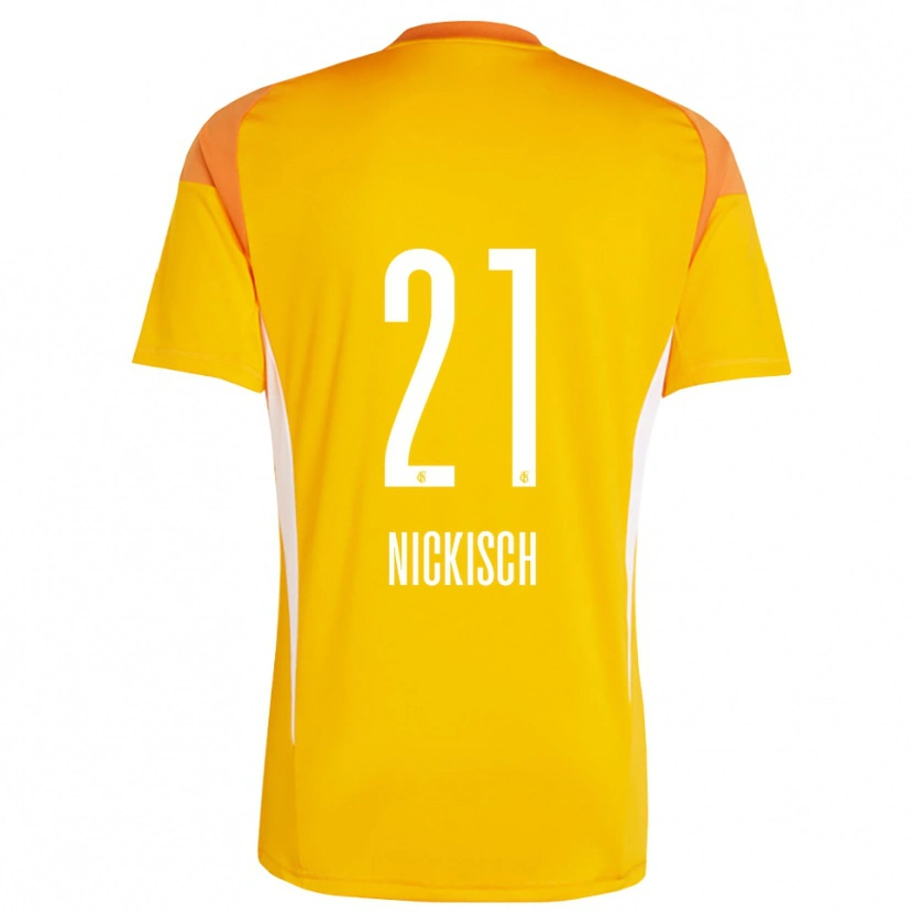 Danxen Homem Jonas Nickisch #21 Amarelo Laranja Camisola Guarda-Redes 2025/26 Camisa Brasil