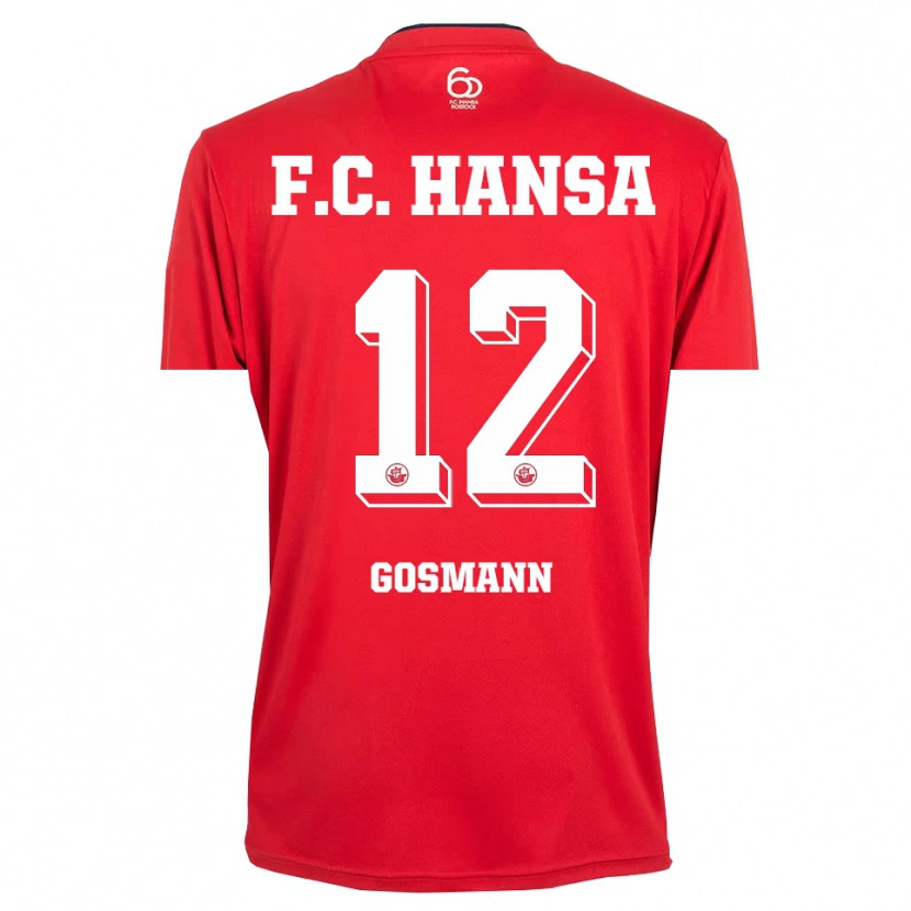 Danxen Homem Hermann Gosmann #12 Vermelho Branco Camisola Guarda-Redes 2025/26 Camisa Brasil