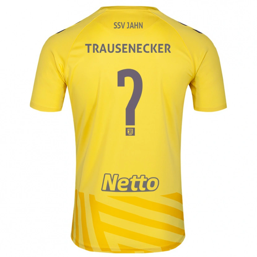 Danxen Homem Bastian Trausenecker #0 Amarelo Cinza Camisola Guarda-Redes 2025/26 Camisa Brasil