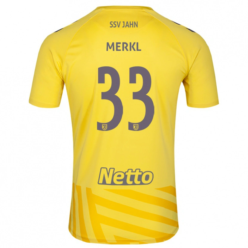 Danxen Homem Maurice Merkl #33 Amarelo Cinza Camisola Guarda-Redes 2025/26 Camisa Brasil